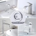 thumbnail image 4 of GHSDFBB 6 Pack Sink Overflow Ring, Bathroom Kitchen Sink Basin Trim Overflow Cover Hole Insert Cap Chrome, 4 of 6