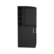 43 - inch Corner Storage for Dining | Shelves for Glassware and Tools | Particle Board Build | Blends with Decor