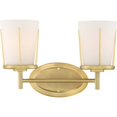 thumbnail image 1 of Nuvo Lighting 100w Serene 2-Light Vanity Natural Brass Finish, 1 of 2