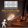 thumbnail image 5 of AuroraX Smart Motion Sensor Night Light Battery Operated Cordless Rechargeable Magnetic Wall Lamp Stick-On Led Light for Closet, Hallway, Stairs & Bedroom, No-Drilling Installation, 5 of 8