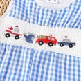 thumbnail image 7 of DHFJKG Infant Toddler Overalls Sleeveless Cartoon Embroidery Plaid Pants For 0-18 Months Boys Girls Cute Bib Overall, 7 of 7