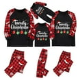 thumbnail image 1 of Pyjamas de Noël pour Enfants, Pyjamas à Carreaux en Coton Biologique pour Garçons, 1 of 5