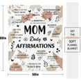 thumbnail image 6 of Inspirational Gifts for Women, New Mom Care Package After Baby, New Mom Gifts After Birth, Christmas Birthday Gifts for Mom, Mom Daily Affirmations Throw Blanket 50x60 (Yellow), 6 of 6