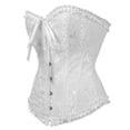 thumbnail image 1 of Qarigey Corsé de mujer Overbust Bustier Strapless Shapewear Ropa interior Ropa interior Blanco METRO, 1 of 8