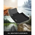 thumbnail image 7 of 3W Floor Mats for Benz GLC 2016-2022 TPE All Weather Custom Fit Floor Liner for Benz GLC 1st & 2nd Row Full Set Car Mats Black, 7 of 7