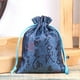 thumbnail image 3 of Jumpingount Bordado bolsita bendiciones vacías cordón joyería bolsa hogar dormitorio sala de estar puerta ventana decoración colgante Ropa, zapatos y accesorios Miscelánea Azul Jumpingount AP017948-03, 3 of 6