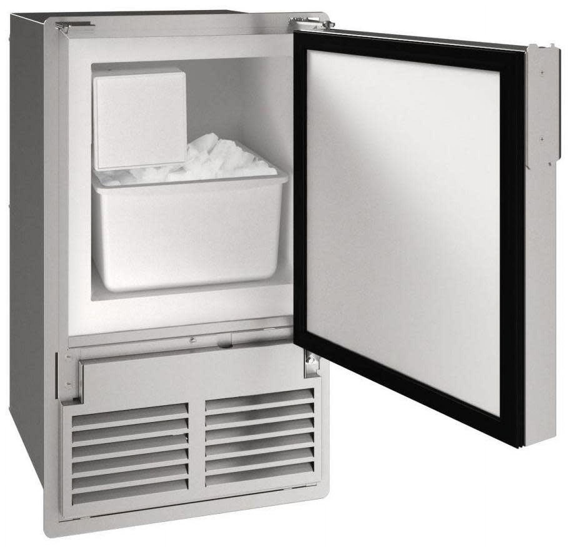 U-Line Marine Crescent Ice Maker - Flush to Cabinet - Black 110V
