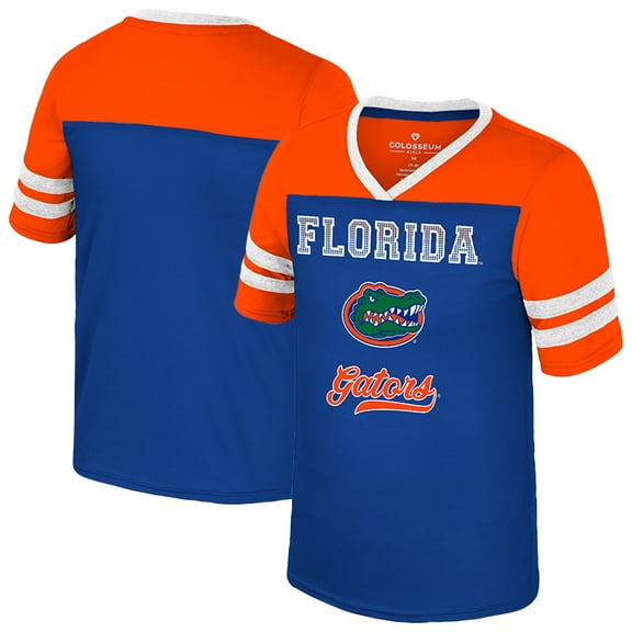 Girls Youth Colosseum Royal Florida Gators Princess Bubblegum Bling T-Shirt