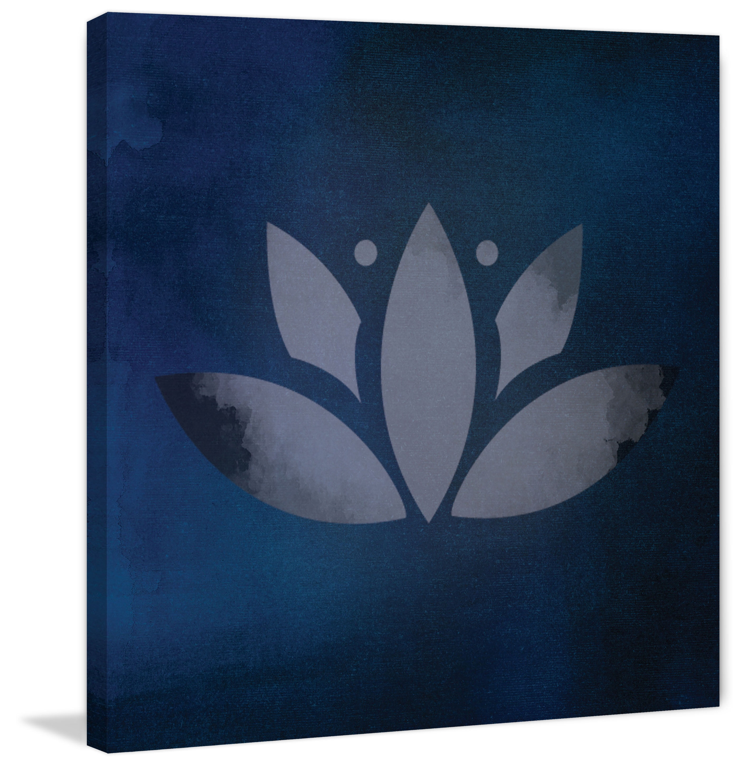 "Lotus Leaf" Painting Print on Wrapped Canvas