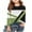 Green, variant on Blczomt Cute Shirt for Girls Casual Long Sleeve T-Shirt Crewneck Geometric Print Fashion Blue Clothes for Girls