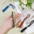 thumbnail image 4 of 1set 4Pcs Polyester Spandex Cord Ropes Keychain Carabiner with Alloy Findings Mixed Color 141mm, 4 of 5