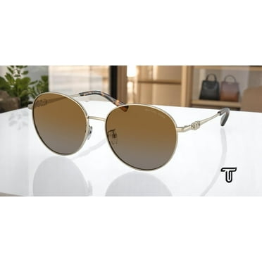 MICHAEL KORS MK1119 1014T5 Alpine Gold Brown Grad Polarized 57 Womens Sunglasses