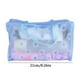thumbnail image 3 of Bolsa de aseo portátil de viaje Bolsa de maquillaje de mujer Bolsa de almacenamiento de baño de gran capacidad Bolsa de organización transparente floral engrosada, 3 of 5