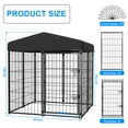 thumbnail image 6 of Vipuse 4FT x 4FT x 4.5FT Large Dog Kennel Playpen with UV-Resistant Waterproof Roof, Heavy Duty Metal Outdoor Pet Crate Fence for Cat Duck Chicken, 6 of 8
