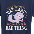 thumbnail image 3 of Disney Classics - Cats & Dogs - Cat Lady Like Its A Bad Thing - Women's Short Sleeve Graphic T-Shirt, 3 of 5
