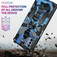 thumbnail image 3 of Camouflage Magnetic Kickstand Case for Oppo A55 5G/A16/A54 4G, Military Grade Heavy Duty Shockproof Protection Army Camo Phone Cover Case for Oppo A16/A16s MC Dark Blue, 3 of 12