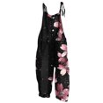 thumbnail image 5 of OGLCCG Girls Wide Leg Jumpsuit Kids Casual Sleeveless Romper Floral Printed Adjustable Spaghetti Strap Overalls with Pockets 5-14 Years, 5 of 8