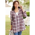 thumbnail image 6 of Woman Within Plus Size Flannel Tunic With Layered Look, 6 of 6