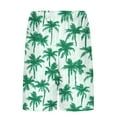 thumbnail image 5 of Mceream Mens Swim Trunks with Compression Liner Stretch 2 In 1 Board Shorts Waterproof Quick Dry Hawaiian Beach Shorts Elastic Waist Drawstring Bathing Suit with Pockets Swimwear Swimsuit Green XXXL, 5 of 6