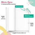 thumbnail image 2 of I Like That Lamp Styrene Sheet for Lampshade (15.5" Height x 90" Length) - Adhesive Roll for DIY Round Drum Lamp Shade - Repair Damaged Shades - Make a New Lampshade - Compatible With All Materials, 2 of 9