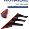 thumbnail image 3 of 2 PCS Car Rear Window Air Knife Shaped Decals, Louvers Decorative Sticker, Racing Style Fender Decal, Automotive Upgrade & Modification Accessories (Carbon Fiber) Black#Carbon Fiber 2PCS, 3 of 6