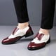 thumbnail image 4 of Zapatos de cuero para hombre de talla grande a juego con ropa formal Zapatos de hombre de negocios con cordones zapatos de cuero para hombre, 4 of 6