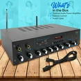 thumbnail image 7 of Pyle 2 Micr Input Bluetooth Home Audio 600 Watt Amplifier Stereo Receiver, 7 of 7