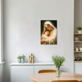 thumbnail image 2 of ZHONGYUTONG Virgin Mary and Jesus Canvas Picture God Painting Prints Christian Artwork Wall Decor for Office Church Prayer Room Framed (12.00" x 18.00"), 2 of 5