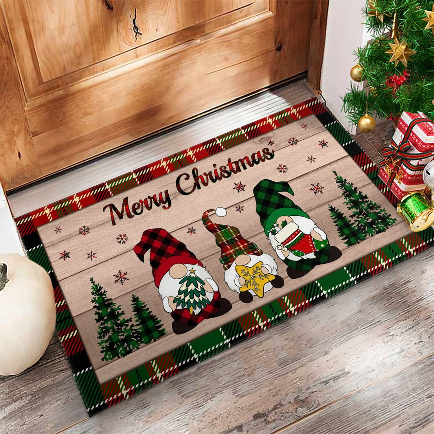 Christmas Door Mat Christmas Rug Christmas Decorations Bear Christmas Doormat Christmas Welcome Mat Indoor Winter Door Mat Outdoor 30"x17"