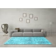 thumbnail image 3 of Ahgly Company Indoor Rectangle Oriental Light Blue Industrial Area Rugs, 5' x 7', 3 of 4