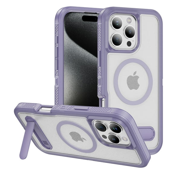 Allytechgroup iPhone 14 Pro Max Case Magnetic, [Military Grade Protection] Compatible with Magsafe Rugged Hybrid TPU PC Back Cover Bumper Phone Case Cover for Apple iPhone 14 Pro Max, Purple