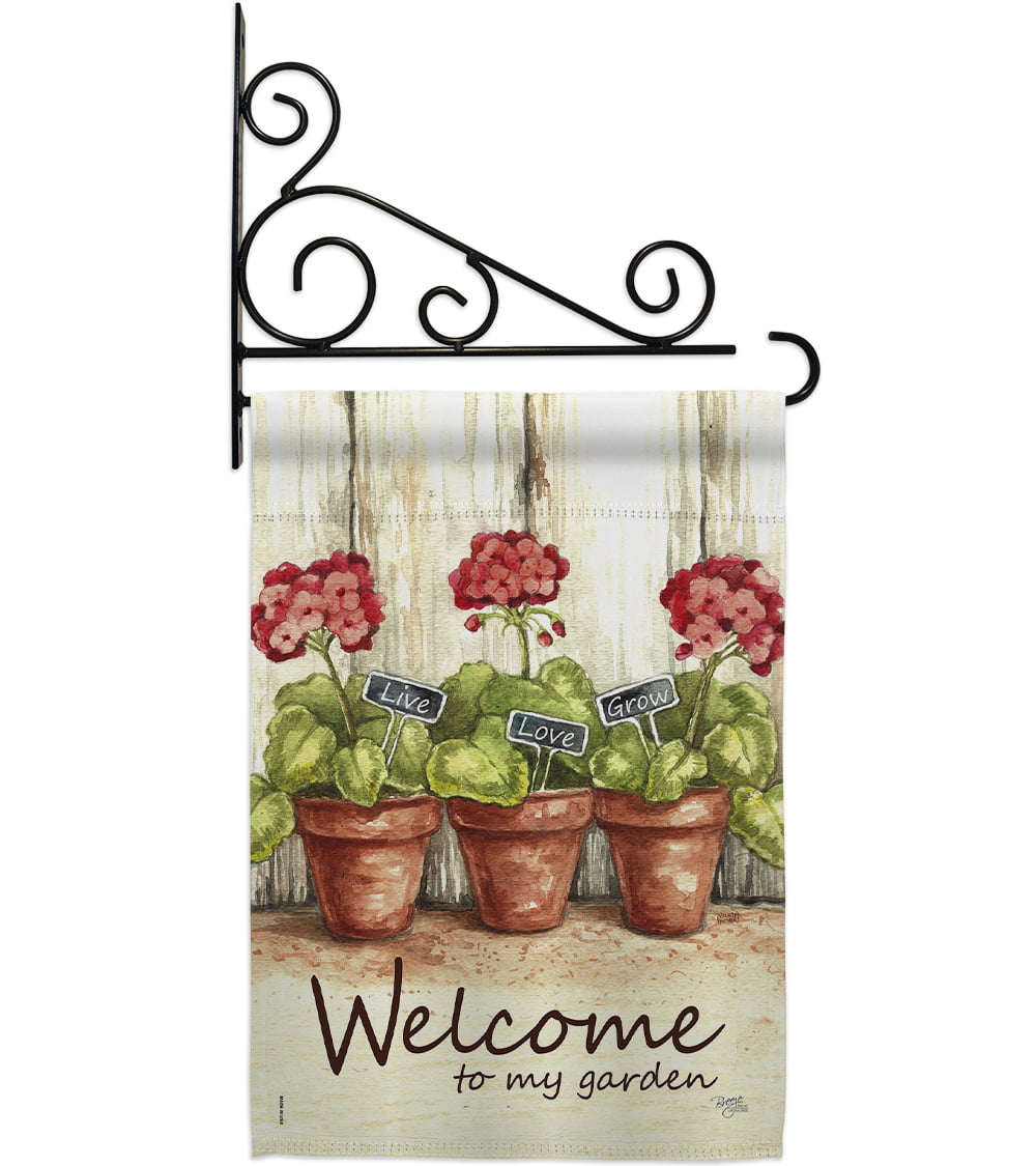 Welcome Succa Burlap Impressions Decorative Garden Flag G165143-DB 