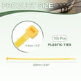 thumbnail image 2 of Uxcell Zip Ties Plastic Cable Ties, Self-Locking Wire Zip Tie Fit for Home Garden Office Workshop Travel Yellow 10 Inch, 2 of 7