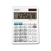 Sharp Calculators EL-310WB 8-Digit Mini-Desktop Calculator, White