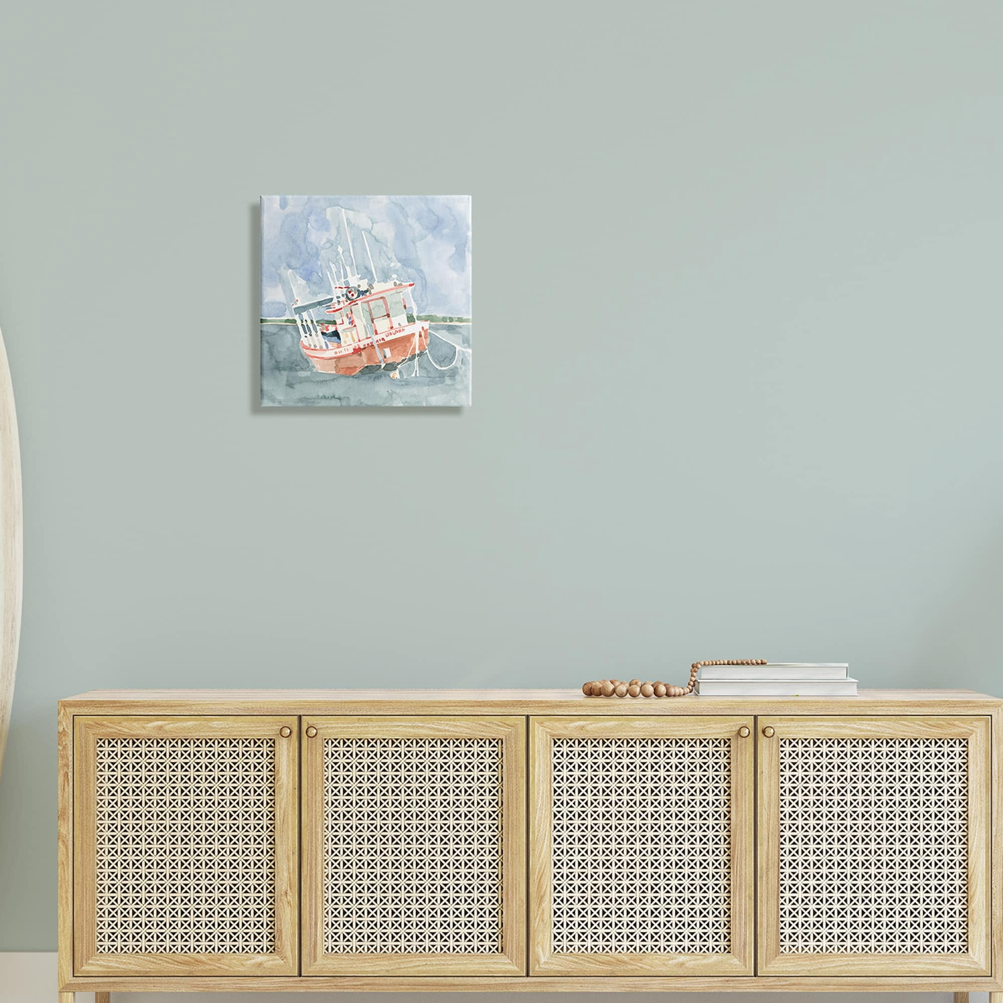 Stupell Industries Coast Guard Boat Transportation Ocean Watercraft ,17 x 17, Design by Emma Caroline