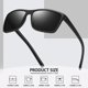 thumbnail image 2 of Paquete de 3/4 nuevas gafas de sol polarizadas coloridas con caja de diseño para hombres y mujeres, adecuadas para conducir, pescar, deportes al aire libre UV400, 2 of 5