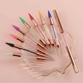 thumbnail image 3 of Dual-Ended Nail Art Sculpture Pen Dotting Tools, Silicone Nail Polish Brushes Stainless Steel Carving Drawing Dotting Tool, Acrylic Rhinestone Handle, Nail Art Tools, 3 of 4
