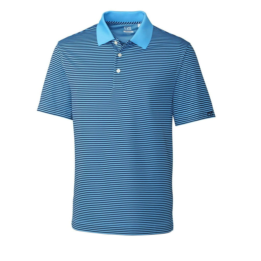 Cutter & Buck Men's Short Sleeve CB DryTec Trevor Stripe Performance
