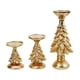 thumbnail image 2 of 3x Candelabros para árboles de Navidad Candelabros para velas de té Esculturas Candelabros para sala de estar Chimenea Escritorio Oro, 2 of 8