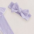 thumbnail image 6 of CAUYDY 3M 6M 9M 1T 2T Infant Girl Bodysuit Set Baby Girls Long Sleeved Romper Preemie Fall Winter Clothes Toddler Suits Sizes 12-18 Months,Purple, 6 of 7