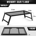 thumbnail image 2 of Camp over Fire Grill ,Folding Campfire Grill Cooking Grill Grates Steel Grill Grates for Outdoor BBQ Picnic Open Flame Cooking, 2 of 11