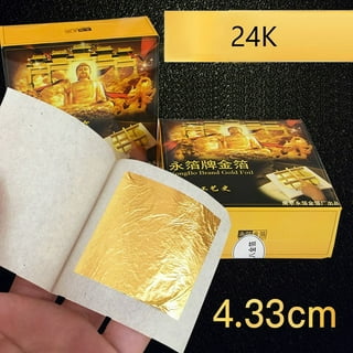 KINNO Edible Gold+Silver Leaf Flakes, 24K Genuine Gold &Silver
