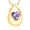 Gold-Purple, variant on Teardrop Urn Necklace for Ashes With Birthstones Cremation Jewelry Stainless Steel Ash Holder Keepsake Memorial Jewelry with Fill Tool