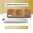 thumbnail image 6 of Case Yard Wooden Case Outside Soft TPU Silicone Slim Fit Shockproof Wood Protective Phone Cover for Girls Boys Men and Women Supports Wireless Charging Royal Elephant Mandala Design case for iPhone-XR, 6 of 7