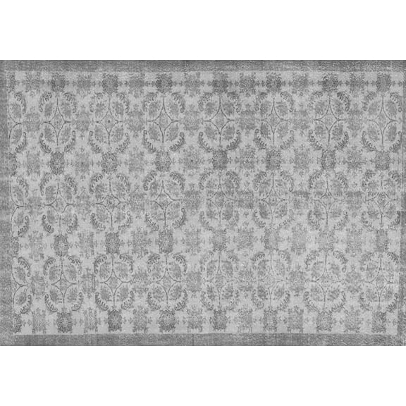 Ahgly Company Indoor Rectangle Persian Gray Bohemian Area Rugs, 5' x 7'