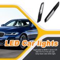 thumbnail image 4 of Kenally 1 par de luces LED laterales de plástico, indicador de luz de señal de giro automático de advertencia desmontable profesional, reemplazo para Bombillas para automóviles Kenally VI002209-00B, 4 of 6