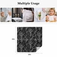 thumbnail image 5 of Black Botanical Cloth Napkins, Vintage Floral Plants Branch Washable and Reusable Dinner Napkins Set of 4, Table Napkin for Kitchen Party Birthday Wedding Hotel Housewarming 20"x20", 5 of 9