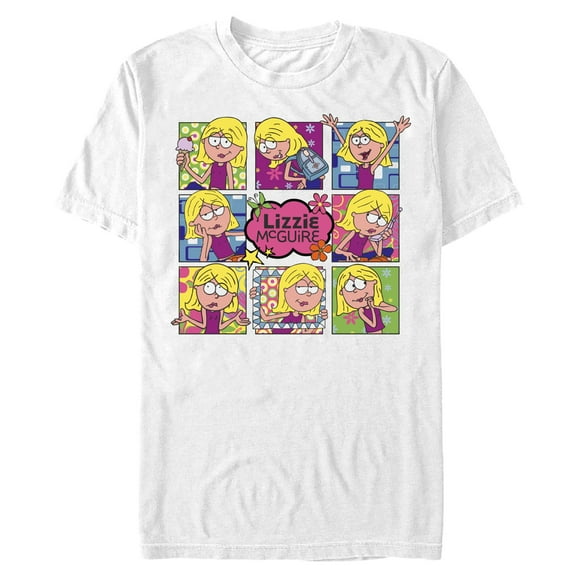 Mens Lizzie McGuire Colorful Collage T Shirt