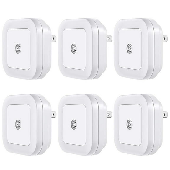6Pcs Square Night Light LED Soft White Color Control Lamp for Bedroom Corridor ‑