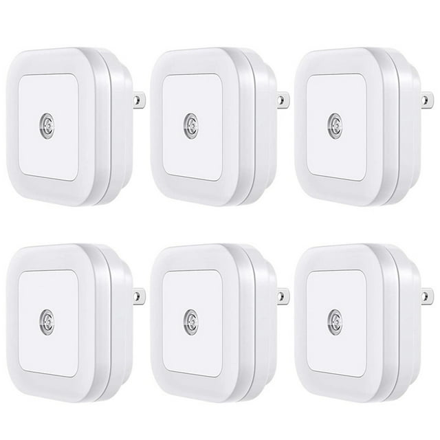 Lámpara De Noche Cuadrada, Luz Nocturna Cuadrada De Ahorro De Energía De Color Suave, Enchufe Estadounidense, LED De 110V-220V Para Dormitorio